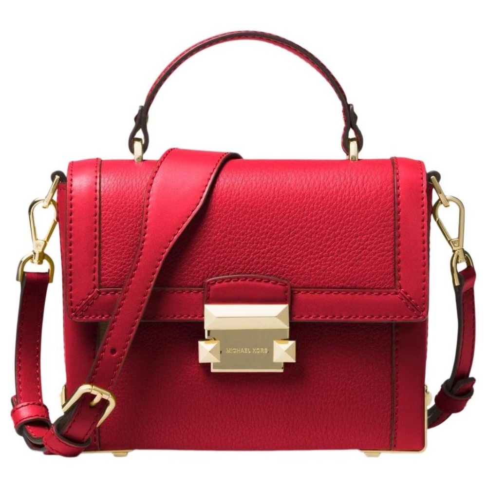Michael Kors Jayne Trunk Top Handle Bag w/Crossbody Strap NWT